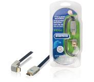 Bandridge HDMI 1.4 High Speed with Ethernet kabel haaks naar beneden - 0,50 meter