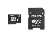 Integral geheugenkaart microSDHC + adapter 16 GB