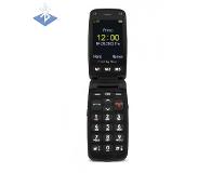 Primo 406 Senioren clamshell telefoon Met laadstation, SOS-knop Zwart