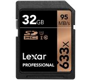 Lexar SDHC 32GB Professional UHS-I 633x Geheugenkaart