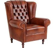 De mooiste Max Winzer fauteuils online | VERGELIJK.NL MAX WINZER® leren oorfauteuil »Valerie«, in chesterfield