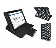Kindle Polkadot Hoes voor de Kindle Fire 2, Diamond Class Cover met Multi-stand, Rood, merk i12Cover