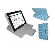 Kindle Polkadot Hoes voor de Kindle Fire Hd 8.9, Diamond Class Cover met Multi-stand, Blauw, merk i12Cover