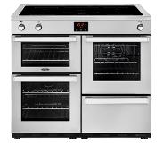 Belling Cookcentre 100 Ei Range cooker Zone van inductiekookplaat Roestvrijstaal