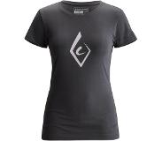Black Diamond T-Shirt Black Diamond Women Ss Brushstroke Tee Smoke-XL