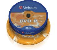 Verbatim DVD-R 4.7 GB 16x Matt Silver Surface 25 st.