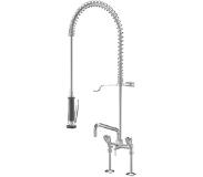 Kwc Gastro Grootkeukenmengkraan 1/2 inch 2 kraangaten Chroom glans