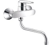 Hansa Vantis Keukenmengkraan 1/2 inch 2 kraangaten temperatuurbegrenzing Chroom glans