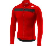 Castelli Heren Puro 3 jersey FZ fietsshirt (Maat L, Rood)
