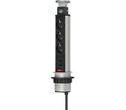 Brennenstuhl Tower Power 3-voudige stekkerdoos met 2x USB - 2 meter