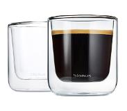 Blomus Dubbelwandige Glazen Koffie Nero 20 cl - 2 Stuks