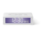 Lexon Travel Flip Wekker - Wit