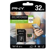 PNY MicroSDHC High Performance - 32 GB - 100 MB/s