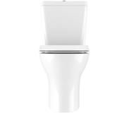 Crosswater KAI duobloktoilet met afvoerbocht 35.5x64x40cm inclusief toiletzitting en reservoir keramiek wit sw224209/sw224215/sw224325/