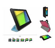 I12Cover Slim Smart Case voor Asus Nexus 7 2013 tablet, Ultradunne betaalbare Hoes-Case ?Kleur Hot Pink