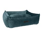 Wooff Mand Cocoon Velours Petrol - Hondenmand - Large