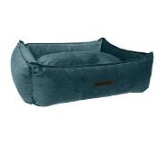 Wooff Mand Cocoon Velours - Petrol - Hondenmand - 70 x 60 x 20 cm - Medium