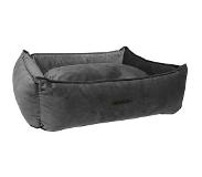 Wooff Mand Cocoon Velours Donkergrijs - Hondenmand - Large