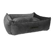 Wooff Mand Cocoon Velours Donkergrijs - Hondenmand