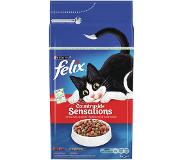 Felix Meaty Sensations met Rund Kip toegevoegde Groenten kattenvoer 4 kg