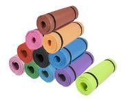 Gorilla Sports Yogamat Deluxe (190 x 100 x 1,5 cm) - Yoga Mat - zwart