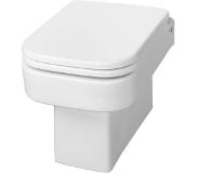 Saqu Cube 100 combi-pack hangtoilet incl. luxe toiletbril Wit