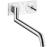 Axor Uno 2 afbouwdeel 1 greeps inbouw keukenkraan met draaibare uitloop inbouwdeel 13622180 RVS look