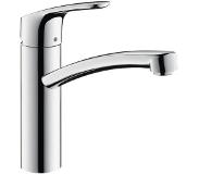 Hansgrohe Focus 1 gats keukenkraan EcoSmart met draaibare uitloop chroom
