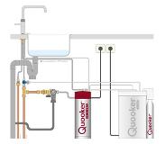 Quooker Fusion Round 5-in-1 kraan met PRO3 reservoir en CUBE Chroom
