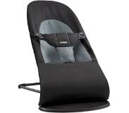 BabyBjörn Wipstoel Balance Soft Zwart frame - Cotton - Zwart-Donkergrijs - Ergonomisch - Verstelbaar - Inklapbaar