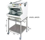 HorecaTraders Broodsnijmachine | Wit Tafelmodel | Automatisch | Brood via Bovenzijde | 550W