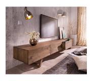 DELIFE Designer-tv-meubel Wyatt 220 cm acacia bruin 4 laden
