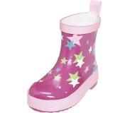 Playshoes - Korte regenlaarsjes - Roze met sterren - maat 24EU