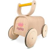 Yoursurprise Houten speelgoed met naam - Loopauto 3-in-1