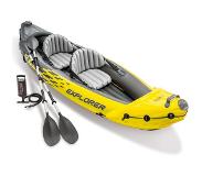 Intex Explorer K2 Kayak - 312cm - 2 personen - Geel - Max. 180 kg - Opblaasbaar