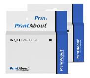 PrintAbout - Inktcartridge / Alternatief voor de HP C9351AE (nr 21) / Zwart 2-pack