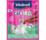 Vitakraft Catstick Mini - Eend & Konijn - Kattensnack - 3 St