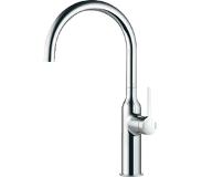Kwc SIN Keukenmengkraan 25.7cm 3/8 inch flexibele slang 1 kraangat Chroom glans