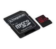 Kingston microSDHC Canvas React 32GB 100 MB/s + SD Adapter