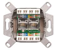 Kopp inbouw unit ISDN CAT6 2-voudig