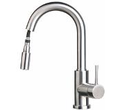 Sento Stainless Pulldown Bow RVS Keukenkraan uittrekbaar SK112