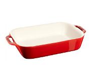 Staub Rechthoekige gratineerschaal 27 x 20 cm - kers 2,4 l