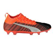 Puma ONE 5.2 Football Boots, Zwart/Rood/Zilver, Maat 39