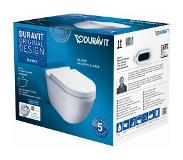 Duravit Hangend Toilet Set Duravit Starck 3 WonderGliss SoftClose 370x425mm Wit