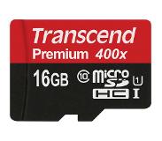 Transcend 16GB Micro SDHC Class10 U1 (60MB/s | 400x)