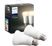 Philips White E27 800lm Duo pack