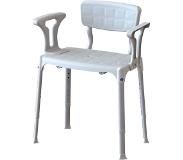 SecuCare Douchestoel Quattro - Rugleuning