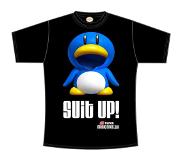 Difuzed Nintendo - Black. Suit Up. Mens Tshirt - XL