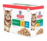 Hill's Pet Nutrition Kitten Healthy Development - Tonijn Bestel ook natvoer: 12 x 85 g Hill's Kitten - Vis selectie