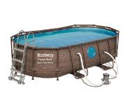 Bestway Power Steel Swim Vista zwembad set ovaal 427 x 250 x 100 cm